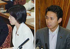 質問する谷合氏（右）と鰐淵さん