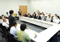 都市農業振興について関係団体と意見交換する党合同会議